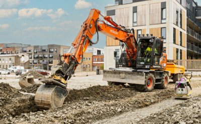 Grävarbete med hjulgrävare